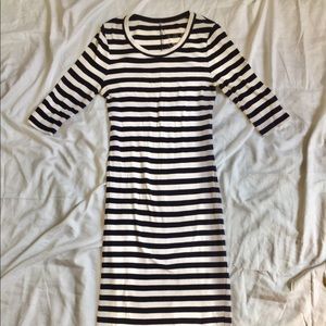 Sailor striped jersey maxi dress